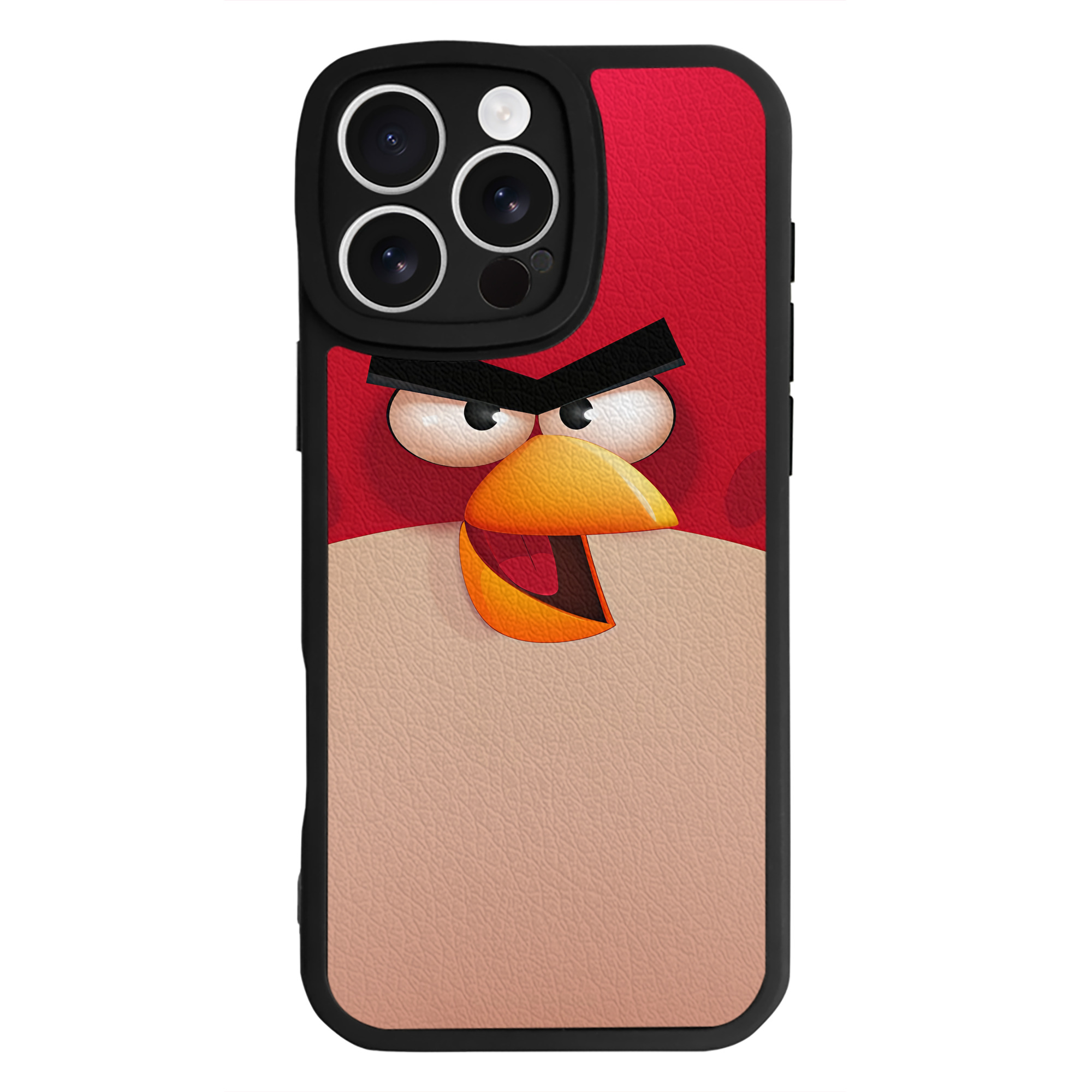 （画像用） Angry Birds アングリーバード 【iPhone 16シリーズ対応】シリコンスマホケース（レザー調） 材質：シリコン